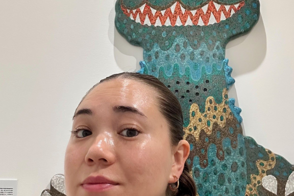 Maika Kagawa Bahr with art