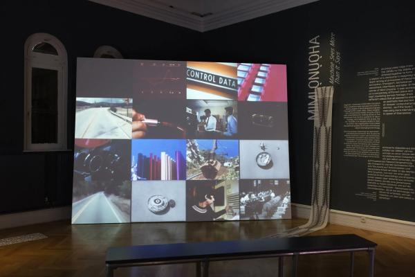 Artist Mimi Ọnụọha video installation