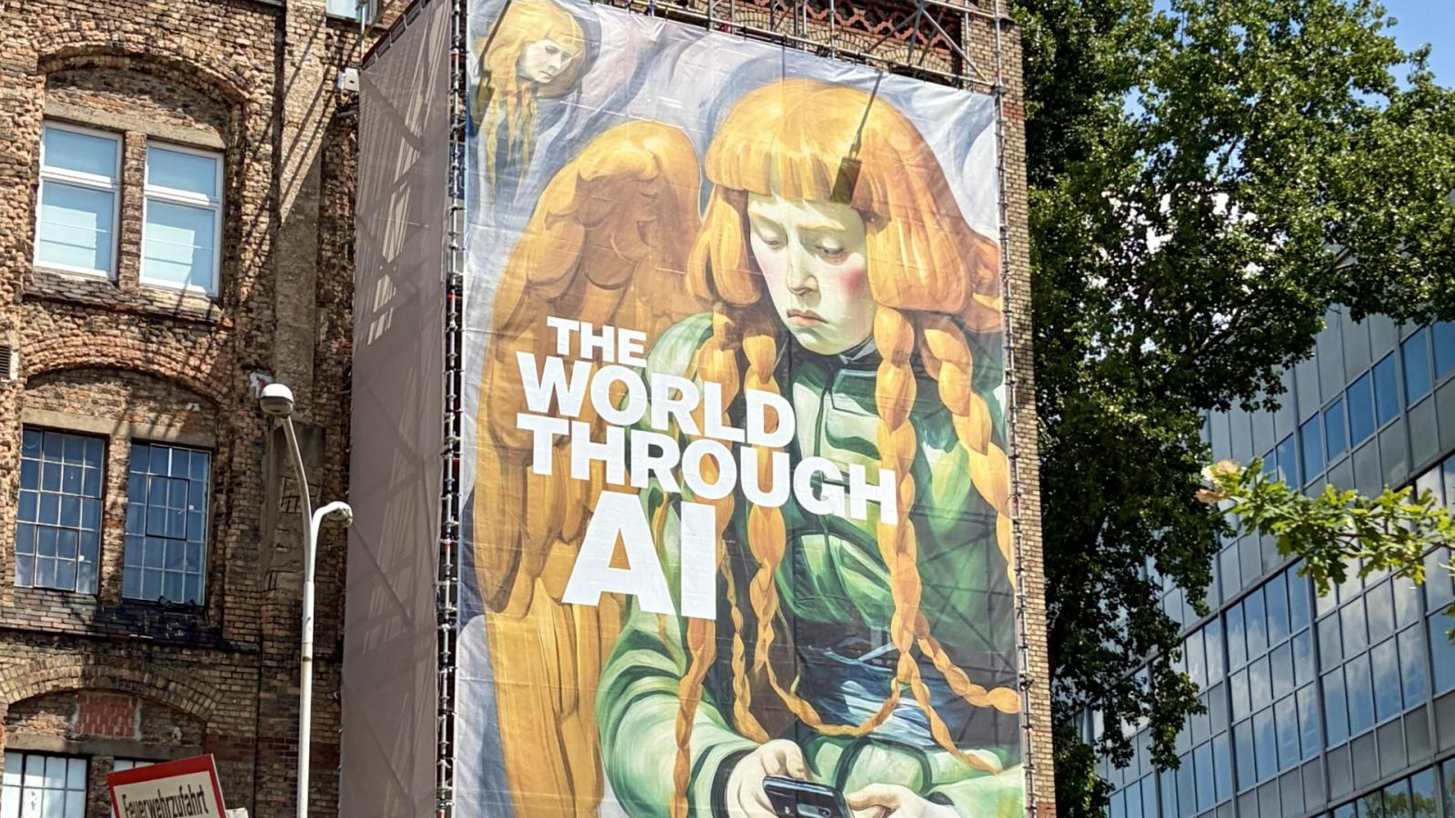 Th World Through AI exhibition poster.