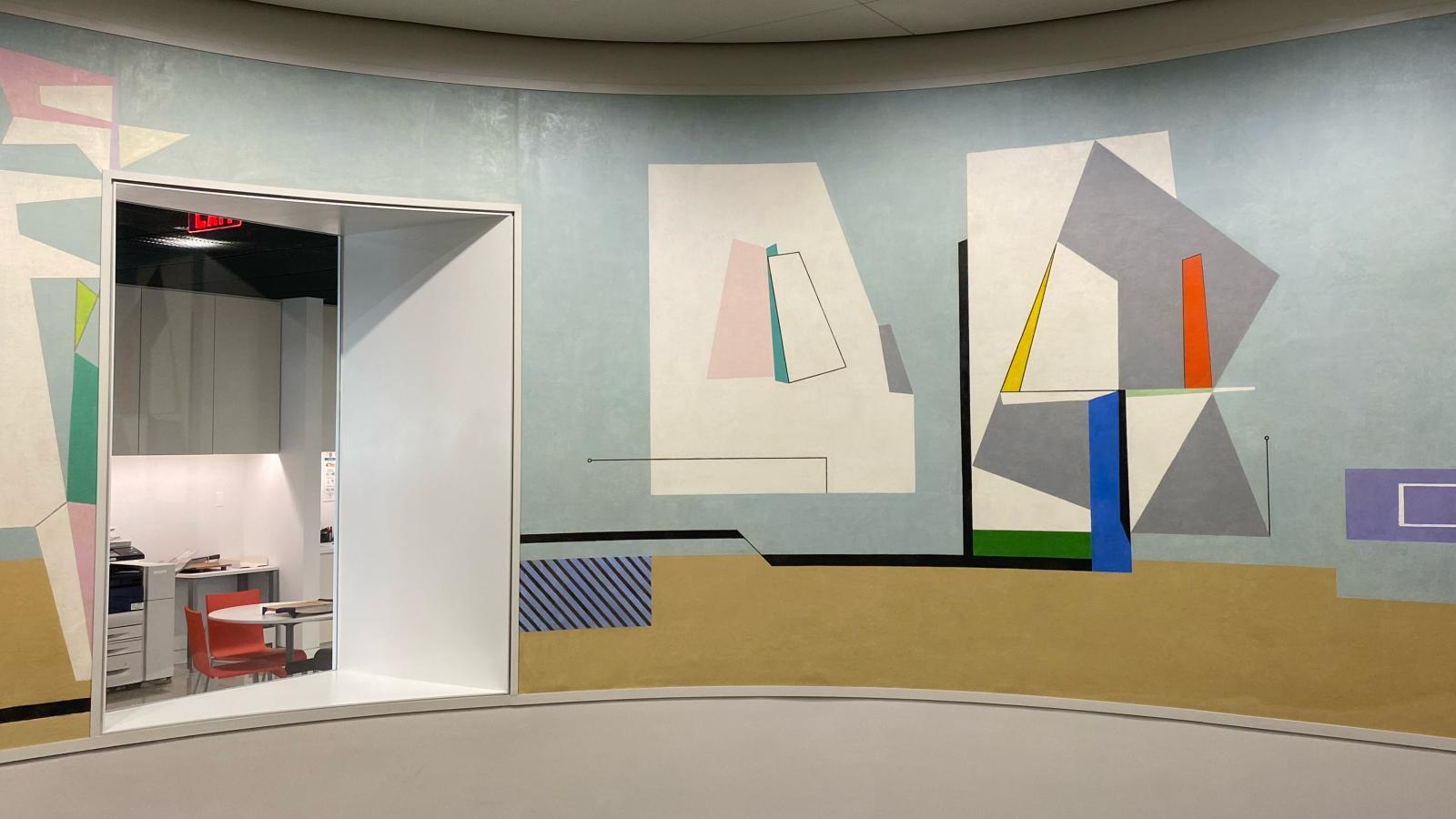 Ilya Bolotowsky, Abstract mural at Cornell Tech