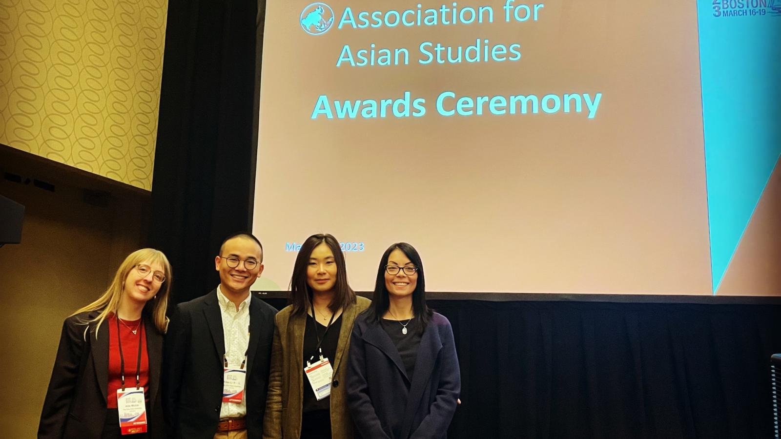 Allie Mickle, Yifan Li, Eunicie Uhm and Namiko Kunimoto at AAS