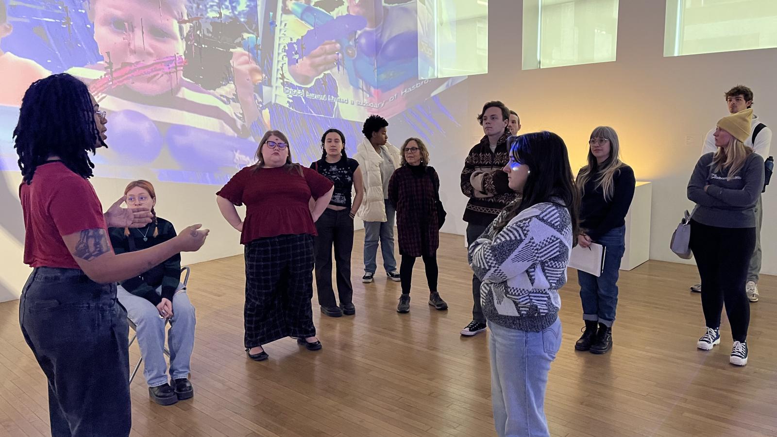 students listen to Luck