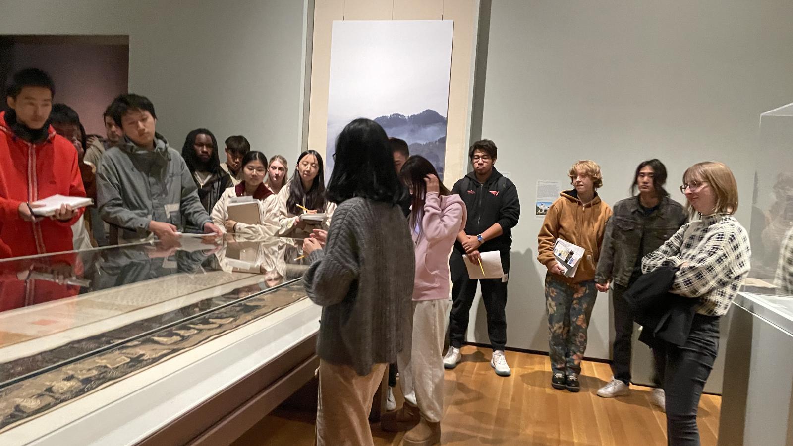 Professor Christina Burke Mathison and Class in the Cleveland Museum of Art