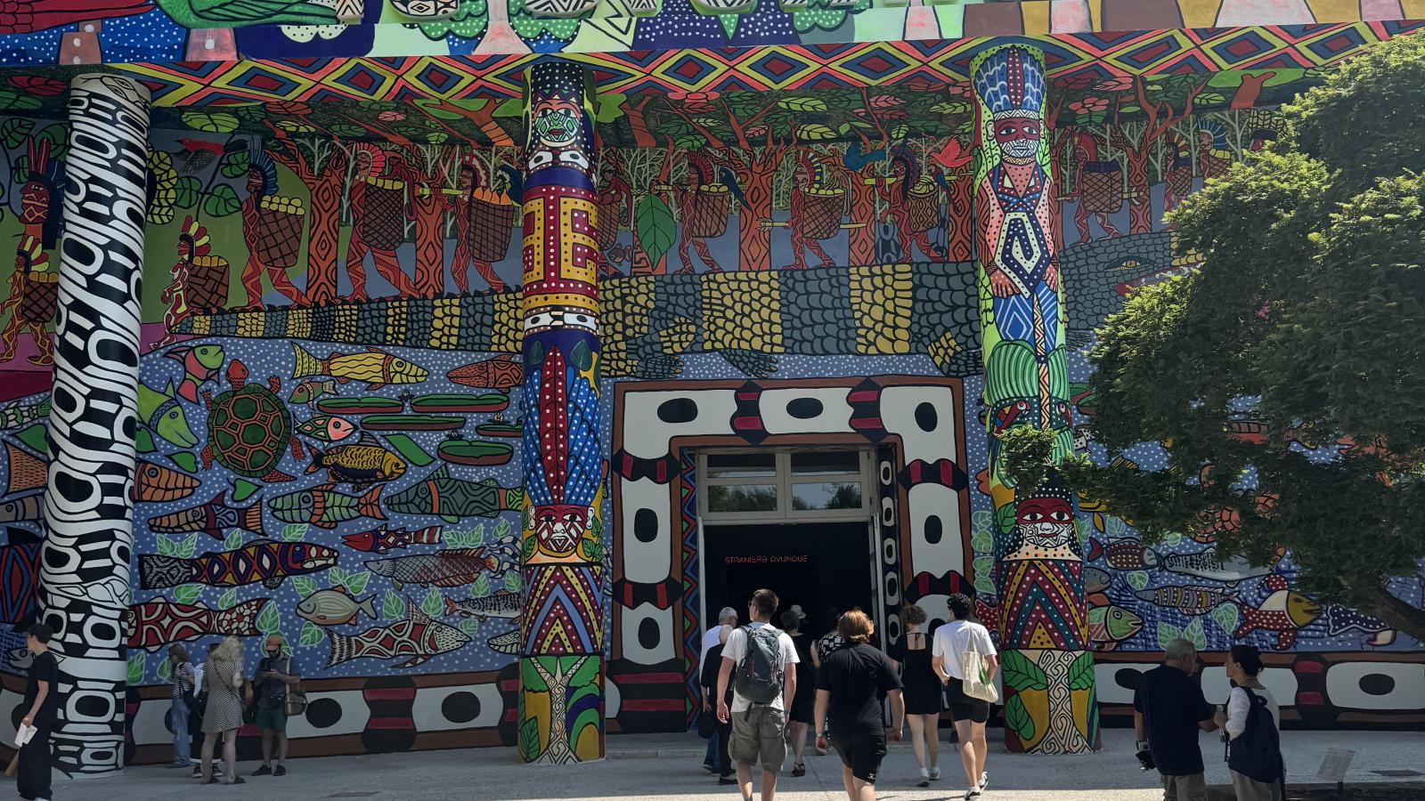 The exterior of a building at the 60th Venice Biennale