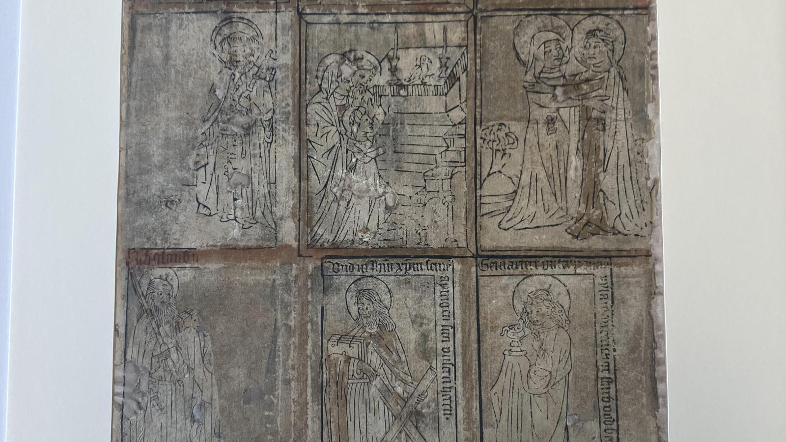 Medieval woodcut prints