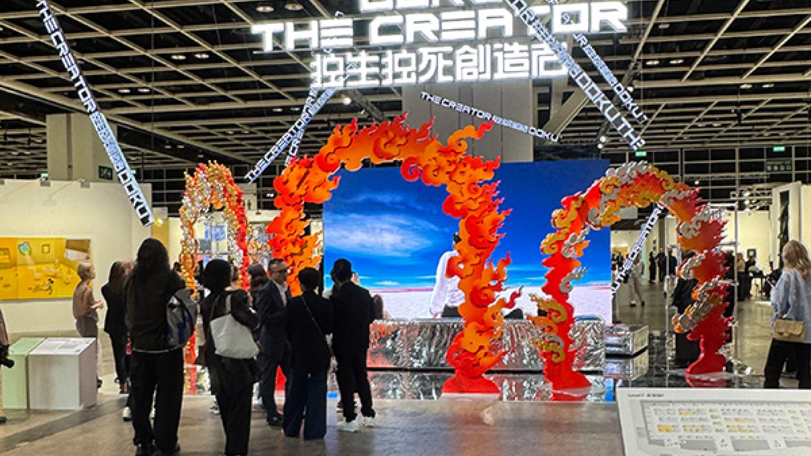 Lu Yang's installation at Art Basel Hong Kong.
