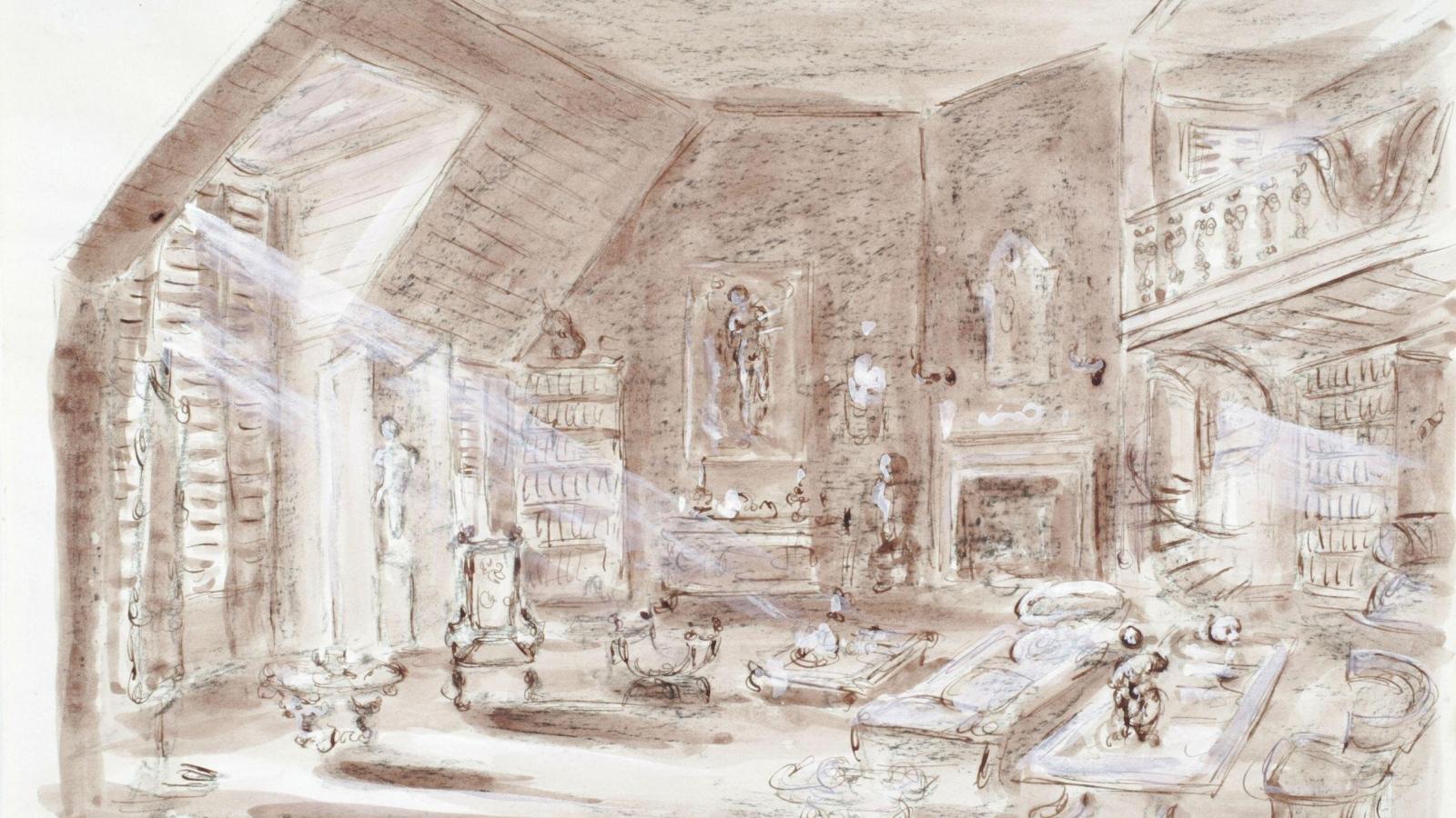 Oliver Messel' set design for Sebastian's Study in Suddenly, Last Summer (1959). Courtesy of the Victoria & Albert Museum.