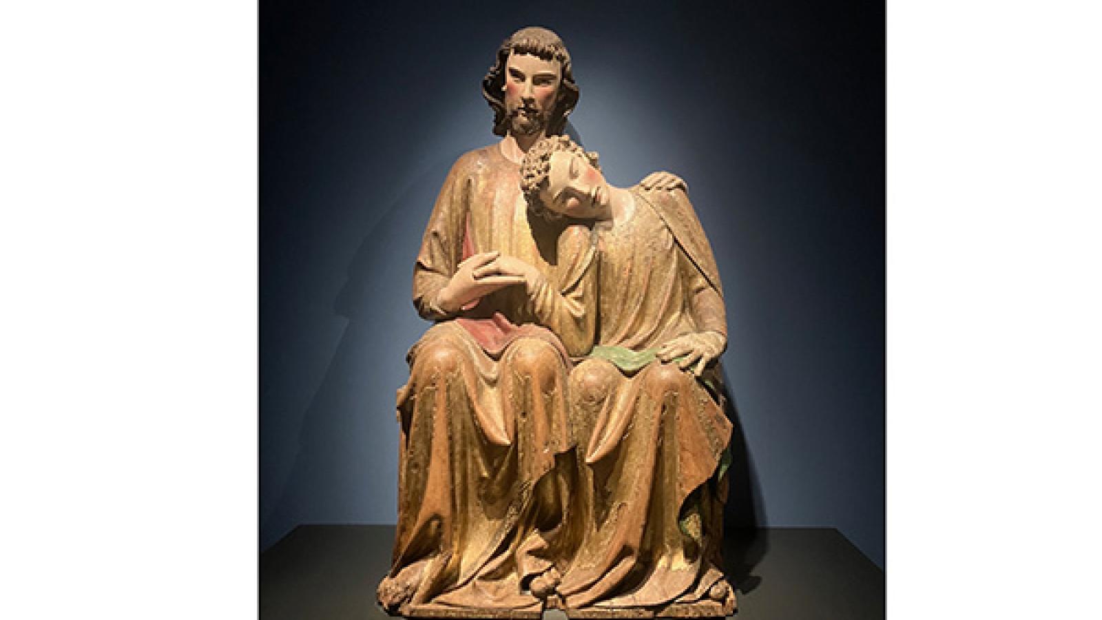 Sculpture group of Christ and John the Evangelist, ca. 1300