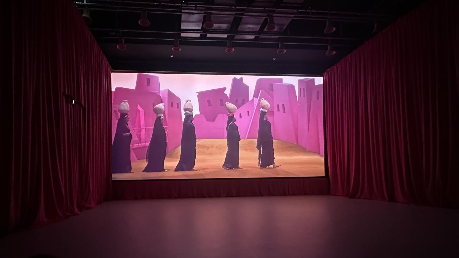 Dareen Hussein's conference presentation, artist Wael Shawky