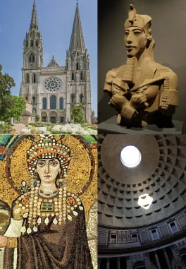 architecture, sculpture and mosaic from ancient art history