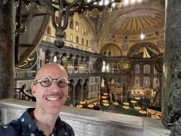 Whittington at Hagia Sophia in Instanbul, September 2025.